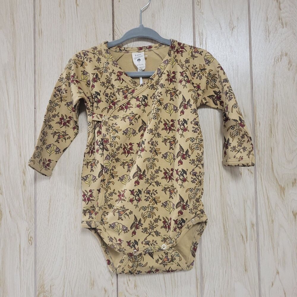 Kate Quinn Floral Long Sleeve Wrap Kimono Bodysuit